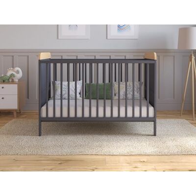 Love For Sleep Babybett Beistellbett 120x60 cm mit Matratze Kinderbett Baby Bett Holz Anthrazit-Kiefer, Babybett Komplett Set Kinderbett Mitwachsend Gitterbett Love For Sleep Babybett Beistellbett 120x60 cm mit Matratze Kinderbett Baby Bett Holz Anthrazit-Kiefer, Babybett Komplett Set Kinderbett Mitwachsend Gitterbett