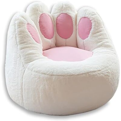 KOLEV Sitzsack-Abdeckung, nur weiße Katzenpfotenform, Sitzsack-Bezug für Stofftiere, Aufbewahrung, Sitzsack, Stuhlbezug für Kinder, Haustiere, Erwachsene, Innenschlafzimmer, Organisation von Plüschtieren KOLEV Sitzsack-Abdeckung, nur weiße Katzenpfotenform, Sitzsack-Bezug für Stofftiere, Aufbewahrung, Sitzsack, Stuhlbezug für Kinder, Haustiere, Erwachsene, Innenschlafzimmer, Organisation von Plüschtieren