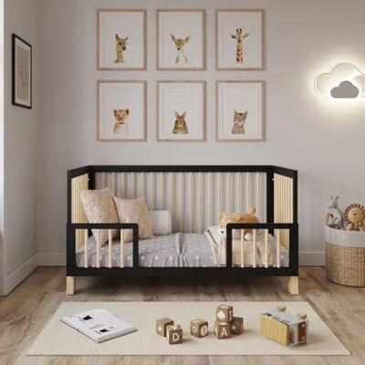 Love For Sleep Babybett Beistellbett 140x70cm mit Sicherheitsbarriere Umwandelbar Anthrazit-Kiefer Alex Kinderbett Baby Bett Holz Kinderbett Babybett, Mitwachsend Gitterbett Baby Bed Love For Sleep Babybett Beistellbett 140x70cm mit Sicherheitsbarriere Umwandelbar Anthrazit-Kiefer Alex Kinderbett Baby Bett Holz Kinderbett Babybett, Mitwachsend Gitterbett Baby Bed