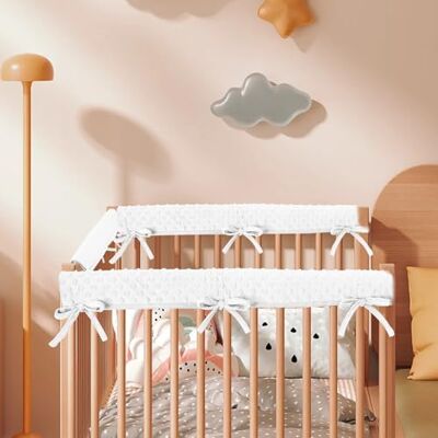 Guniata Bettkantenschutz Für Kinderbetten,Schutz für Bettrahmen,Babybett Umrandungen,Babybett Umrandungen,Abnehmbar,Reinigbar,Kantenschutz und Eckenschutz(weiß) Guniata Bettkantenschutz Für Kinderbetten,Schutz für Bettrahmen,Babybett Umrandungen,Babybett Umrandungen,Abnehmbar,Reinigbar,Kantenschutz und Eckenschutz(weiß)