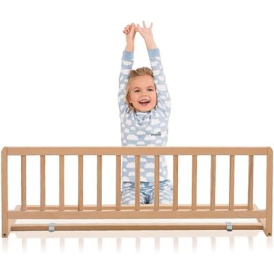 Geuther Bettschutzgitter Holz Rausfallschutz Bett für Kinder Bettgitter als Absturzsicherung Bett Baby Rausfallschutz Elternbett, Rausfallschutz Kinderbett & Baby Bett in 110 cm Länge, Natur Geuther Bettschutzgitter Holz Rausfallschutz Bett für Kinder Bettgitter als Absturzsicherung Bett Baby Rausfallschutz Elternbett, Rausfallschutz Kinderbett & Baby Bett in 110 cm Länge, Natur