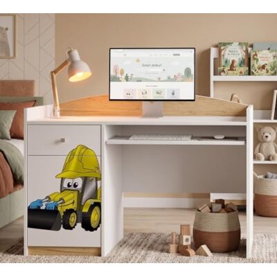 Happy Babies Jugendschreibtisch Holz Dekor 125x60 cm für Kinder Teenager, Schülerschreibtisch mit Motiv, Basteltisch Kindermöbel Eiche Happy Babies Jugendschreibtisch Holz Dekor 125x60 cm für Kinder Teenager, Schülerschreibtisch mit Motiv, Basteltisch Kindermöbel Eiche