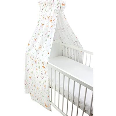 TupTam Babybett Himmel mit Schleifchen, Farbe: Lichtung/Rehe, Größe: ca. 160x240 cm TupTam Babybett Himmel mit Schleifchen, Farbe: Lichtung/Rehe, Größe: ca. 160x240 cm