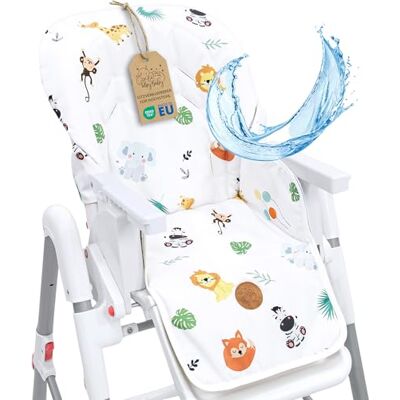 Totsy Baby Sitzverkleinerer für Hochstuhl Baby Sitzkissen Stuhl Kinder Sitzauflage für Ikea Peg Perego Kinderhochstuhl Chair Cover für Kinderstuhl Babystuhl und Hochstühle Zertifikat Oeko-Tex Safari Totsy Baby Sitzverkleinerer für Hochstuhl Baby Sitzkissen Stuhl Kinder Sitzauflage für Ikea Peg Perego Kinderhochstuhl Chair Cover für Kinderstuhl Babystuhl und Hochstühle Zertifikat Oeko-Tex Safari