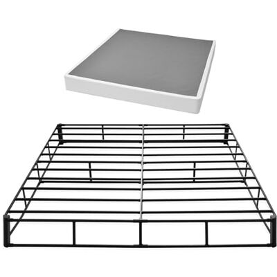 VEVOR Boxspringbettgestell (King-Size) mit Waschbarem Stoffbezug, Metallrahmen (2010 x 1925 x 230 mm) für Queensize-Betten, 23 cm Matratzenauflage, Max. Belastbarkeit 1587,57 kg, Matratzenfundament VEVOR Boxspringbettgestell (King-Size) mit Waschbarem Stoffbezug, Metallrahmen (2010 x 1925 x 230 mm) für Queensize-Betten, 23 cm Matratzenauflage, Max. Belastbarkeit 1587,57 kg, Matratzenfundament