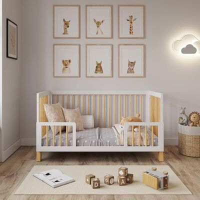 Love For Sleep Babybett Beistellbett 140x70cm mit Sicherheitsbarriere Umwandelbar Weiß-Kiefer Alex Kinderbett Baby Bett Holz Kinderbett Babybett, Mitwachsend Gitterbett Baby Bed Love For Sleep Babybett Beistellbett 140x70cm mit Sicherheitsbarriere Umwandelbar Weiß-Kiefer Alex Kinderbett Baby Bett Holz Kinderbett Babybett, Mitwachsend Gitterbett Baby Bed