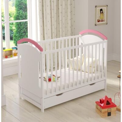 Love For Sleep Babybett Beistellbett 120x60cm mit Sicherheitsbarriere Umwandelbar Rosa AMIE Kinderbett Baby Bett Holz Kinderbett Babybett, Mitwachsend Gitterbett Baby Bed Love For Sleep Babybett Beistellbett 120x60cm mit Sicherheitsbarriere Umwandelbar Rosa AMIE Kinderbett Baby Bett Holz Kinderbett Babybett, Mitwachsend Gitterbett Baby Bed