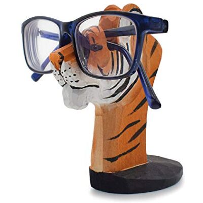 VIPbuy Lustige Brillenhalter Holz Handgeschnitzt Brillenständer Tierform Sonnenbrillenhalter und Brillenablage Gläser Aufbewahrung Geschenk für Kinder Schreibtisch Heimbüro Deko (Tiger) VIPbuy Lustige Brillenhalter Holz Handgeschnitzt Brillenständer Tierform Sonnenbrillenhalter und Brillenablage Gläser Aufbewahrung Geschenk für Kinder Schreibtisch Heimbüro Deko (Tiger)