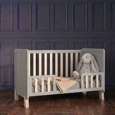 Love For Sleep Babybett Beistellbett 120x60cm mit Schaumstoffmatratze Grau-Kiefer Francis Kinderbett Baby Bett Holz Kinderbett Babybett, Mitwachsend Gitterbett Baby Bed Love For Sleep Babybett Beistellbett 120x60cm mit Schaumstoffmatratze Grau-Kiefer Francis Kinderbett Baby Bett Holz Kinderbett Babybett, Mitwachsend Gitterbett Baby Bed