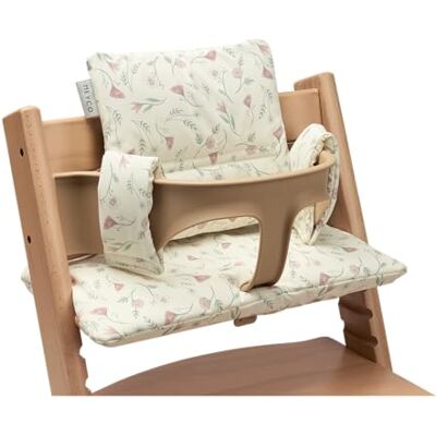 MEYCO Baby Sitzverkleinerer Hochstuhl BPA & PVC-frei wasserfestes PU-Sitzkissen leicht zu reinigen Sitzauflage für div. Marken wie Stokke, Hauck etc. Flower Multicolour MEYCO Baby Sitzverkleinerer Hochstuhl BPA & PVC-frei wasserfestes PU-Sitzkissen leicht zu reinigen Sitzauflage für div. Marken wie Stokke, Hauck etc. Flower Multicolour