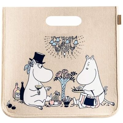 Muurla Aufbewahrungskorb Moomins Date Night Kunststoff Farbe: beige 33 x 33 x 31 cm Größe M Muurla Aufbewahrungskorb Moomins Date Night Kunststoff Farbe: beige 33 x 33 x 31 cm Größe M