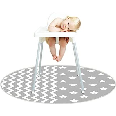 Niktule Splat Mat für unter Hochstuhl Waschbare Bodenspiel Picknickmatten Tischdecken, Tragbare Spill Mat, Wasserdichter Rutschfester Bodenschutz für Babys, Kinder, 51 Zoll Niktule Splat Mat für unter Hochstuhl Waschbare Bodenspiel Picknickmatten Tischdecken, Tragbare Spill Mat, Wasserdichter Rutschfester Bodenschutz für Babys, Kinder, 51 Zoll