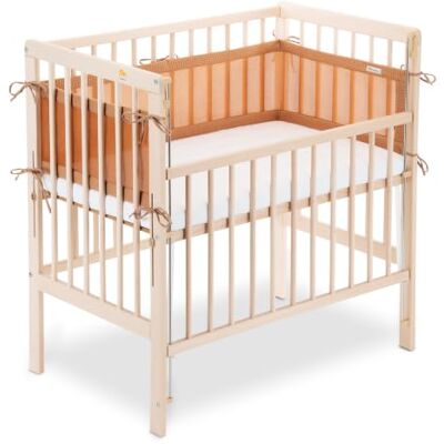 FabiMax Boxspring Baby Beistellbett Flex 90x55, TÜV geprüft, aus Buchenholz Natur, mit innovativem verstellbarem Seitengitter, passend für Boxspringbetten, Matratze Comfort, Netz Braun FabiMax Boxspring Baby Beistellbett Flex 90x55, TÜV geprüft, aus Buchenholz Natur, mit innovativem verstellbarem Seitengitter, passend für Boxspringbetten, Matratze Comfort, Netz Braun