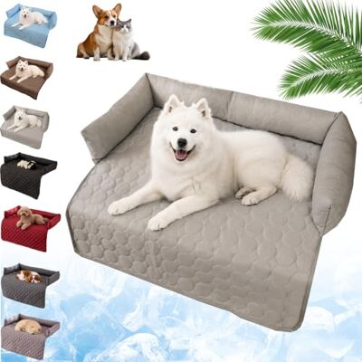 DZ'HUE Cooling Sofa Bed for Dogs and Cats, Waschbar KüHlendes Sofabett, Verschiedene GrößEn, Eisseiden-Material, Maschinenwaschbar, Halten Sie Ihr Haustier KüHl und Komfortabel (Hellgrau,90 * 90cm) DZ'HUE Cooling Sofa Bed for Dogs and Cats, Waschbar KüHlendes Sofabett, Verschiedene GrößEn, Eisseiden-Material, Maschinenwaschbar, Halten Sie Ihr Haustier KüHl und Komfortabel (Hellgrau,90 * 90cm)