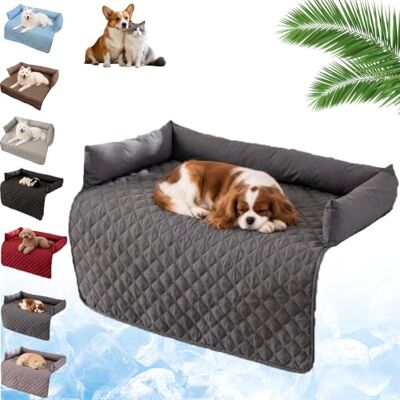 DZ'HUE Cooling Sofa Bed for Dogs and Cats, Waschbar KüHlendes Sofabett, Verschiedene GrößEn, Eisseiden-Material, Maschinenwaschbar, Halten Sie Ihr Haustier KüHl und Komfortabel (Grau,90 * 90cm) DZ'HUE Cooling Sofa Bed for Dogs and Cats, Waschbar KüHlendes Sofabett, Verschiedene GrößEn, Eisseiden-Material, Maschinenwaschbar, Halten Sie Ihr Haustier KüHl und Komfortabel (Grau,90 * 90cm)