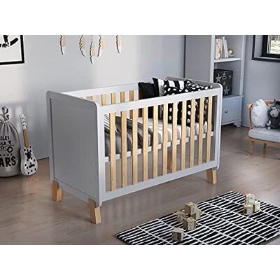 Love For Sleep Babybett Beistellbett 120x60cm mit Schaumstoffmatratze Weiß-Kiefer Francis Kinderbett Baby Bett Holz Kinderbett Babybett, Mitwachsend Gitterbett Baby Bed Love For Sleep Babybett Beistellbett 120x60cm mit Schaumstoffmatratze Weiß-Kiefer Francis Kinderbett Baby Bett Holz Kinderbett Babybett, Mitwachsend Gitterbett Baby Bed