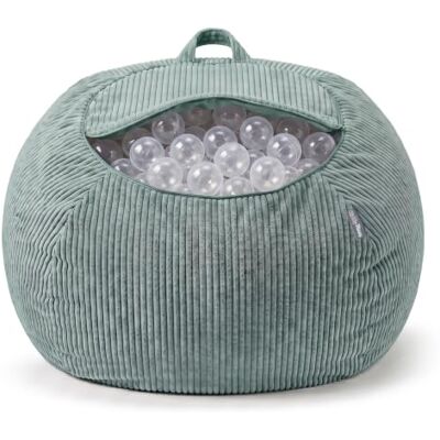 KiddyMoon Sitzsack für Kinder 2-in-1 Spielzeug Aufbewahrung 80x80x50cm ohne harte Kanten, langer Reißverschluss, maschinenwaschbarer Bezug, mit Heimtextilien befüllbar KiddyMoon Sitzsack für Kinder 2-in-1 Spielzeug Aufbewahrung 80x80x50cm ohne harte Kanten, langer Reißverschluss, maschinenwaschbarer Bezug, mit Heimtextilien befüllbar