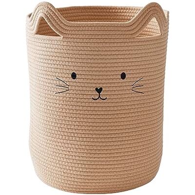 Vertbaudet Kinderzimmer Aufbewahrungskorb KATZE beige Vertbaudet Kinderzimmer Aufbewahrungskorb KATZE beige