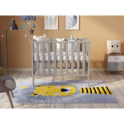Love For Sleep Babybett Beistellbett 100x50cm mit Schaumstoffmatratze Grau Paris Kinderbett Baby Bett Holz Kinderbett Babybett, Mitwachsend Gitterbett Baby Bed Love For Sleep Babybett Beistellbett 100x50cm mit Schaumstoffmatratze Grau Paris Kinderbett Baby Bett Holz Kinderbett Babybett, Mitwachsend Gitterbett Baby Bed