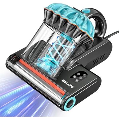 Belife M8 Mattress Vacuum Cleaner with UV & Hot Air & Heating 18Kpa 550W Bed Vacuum with Double-Cup & HEPA Filter, Powerful Strong Suction Handheld Couch Cleaner for Sofa Pet Hair, Corded Belife M8 Mattress Vacuum Cleaner with UV & Hot Air & Heating 18Kpa 550W Bed Vacuum with Double-Cup & HEPA Filter, Powerful Strong Suction Handheld Couch Cleaner for Sofa Pet Hair, Corded