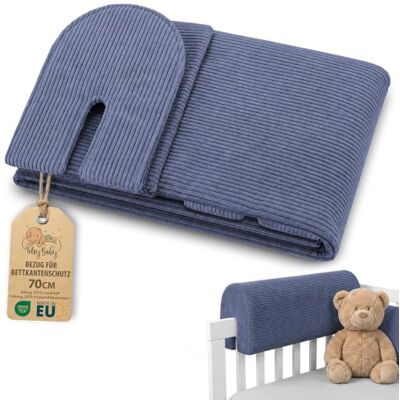 Totsy Baby Hülle für Bettkantenschutz nur Bezug ohne Schutz enthalten Ersatzbezug für Rausfallschutz 70 cm Schutz nicht enthalten Kinderbett Babybett Kinderzimmer dekorativ Jeansfarbe Totsy Baby Hülle für Bettkantenschutz nur Bezug ohne Schutz enthalten Ersatzbezug für Rausfallschutz 70 cm Schutz nicht enthalten Kinderbett Babybett Kinderzimmer dekorativ Jeansfarbe