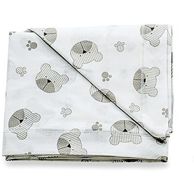 Italbaby Fantasy Bettlaken für Babybett Set, grau, 3-teilig Italbaby Fantasy Bettlaken für Babybett Set, grau, 3-teilig