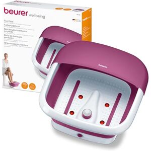Beurer FB 30 Faltbares Fußsprudelbad mit Wasserheizung, Vibrations- und Sprudelmassage, massageunterstützendes Fußbett, Infrarot-Lichtpunkte, integrierte Pedikürestation Beurer FB 30 Faltbares Fußsprudelbad mit Wasserheizung, Vibrations- und Sprudelmassage, massageunterstützendes Fußbett, Infrarot-Lichtpunkte, integrierte Pedikürestation