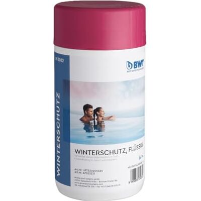 BWT Pool Wintermittel 1 Liter Hochkonzentriertes Überwinterungsmittel, gegen Algenwachstum, Kalk- und Krustenbildung, Erleichtert Frühjahrsreinigung BWT Pool Wintermittel 1 Liter Hochkonzentriertes Überwinterungsmittel, gegen Algenwachstum, Kalk- und Krustenbildung, Erleichtert Frühjahrsreinigung