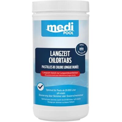 POWERHAUS24 mediPOOL Langzeit ChlorTabs 1 kg POWERHAUS24 mediPOOL Langzeit ChlorTabs 1 kg