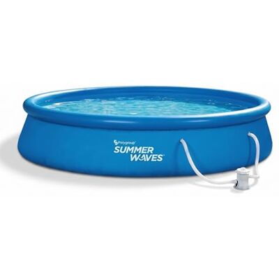 Waves Quick Up Pool Aufstellpool Swimming Pool Schwimmbad inkl Pumpe (Ø 457x84cm) Waves Quick Up Pool Aufstellpool Swimming Pool Schwimmbad inkl Pumpe (Ø 457x84cm)