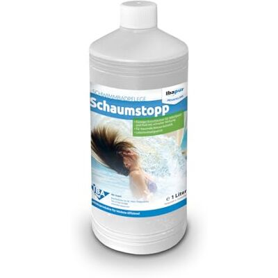 IBA 1 l Schaumstopp Schaum-Ex Entschäumer Pool hochwirksam Lebensmittelqualität IBA 1 l Schaumstopp Schaum-Ex Entschäumer Pool hochwirksam Lebensmittelqualität
