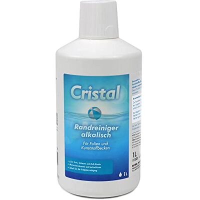 Cristal Pool Randreiniger Alkalisch 1 l Entfernt Fett Schmutz Ruß und Öle Materialschonend Grundreinigung für Poolränder und Wände Cristal Pool Randreiniger Alkalisch 1 l Entfernt Fett Schmutz Ruß und Öle Materialschonend Grundreinigung für Poolränder und Wände