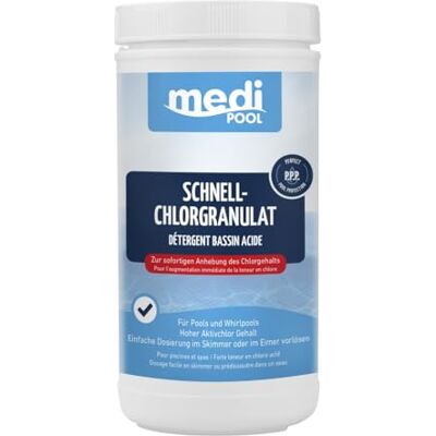 POWERHAUS24 mediPOOL Schnell-ChlorGranulat 1 kg POWERHAUS24 mediPOOL Schnell-ChlorGranulat 1 kg