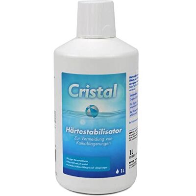 Cristal Härtestabilisator 1 l Kalkschutz Verhindert Metallablagerungen & Wasserverfärbungen Schützt Leitungen und Technik Pool und Whirlpool Cristal Härtestabilisator 1 l Kalkschutz Verhindert Metallablagerungen & Wasserverfärbungen Schützt Leitungen und Technik Pool und Whirlpool