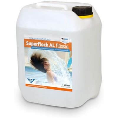 IBA 5 l Superflock AL flüssig Flockmittel flüssig Flockung Pool DIN19643 IBA 5 l Superflock AL flüssig Flockmittel flüssig Flockung Pool DIN19643