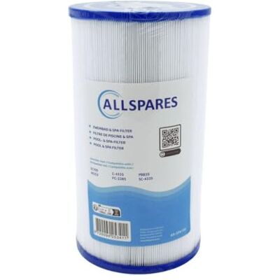 AllSpares Whirlpool Filterkartusche Ersatz für Pleatco PRB35-IN3 Filbur FC-2385 SC705 40353 C-4335 AK-3015 817-3501 Ø130 x 240mm Öffnung 50mm von AllSpares Whirlpool Filterkartusche Ersatz für Pleatco PRB35-IN3 Filbur FC-2385 SC705 40353 C-4335 AK-3015 817-3501 Ø130 x 240mm Öffnung 50mm von