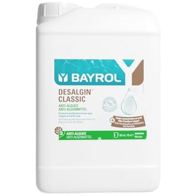 Bayrol Desalgin Classic 6 L Algizid Pool Algenvernichter Klareffekt Mit Klareffekt, ohne Kupfersulfat, pH-neutral, 50 ml / 10 m³ wöchentlich, bei Algenbefall 250 ml / 10 m³ Bayrol Desalgin Classic 6 L Algizid Pool Algenvernichter Klareffekt Mit Klareffekt, ohne Kupfersulfat, pH-neutral, 50 ml / 10 m³ wöchentlich, bei Algenbefall 250 ml / 10 m³