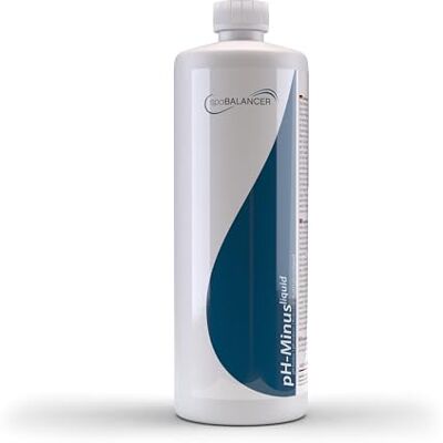 SpaBalancer pH Minus flüssig 1 L, pH-Senker für Whirlpool, Spa und Pool, zum schnellen Senken und Stabilisieren des pH-Wertes im Wasser, einfache Dosierung, flüssig, aus Deutschland SpaBalancer pH Minus flüssig 1 L, pH-Senker für Whirlpool, Spa und Pool, zum schnellen Senken und Stabilisieren des pH-Wertes im Wasser, einfache Dosierung, flüssig, aus Deutschland