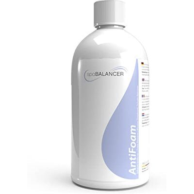 SpaBalancer AntiFoam – Entschäumer für Whirlpools, flüssiger Schaumverhüter gegen Schaumbildung im Whirlpool-Wasser, schnell wirksam, einfache Dosierung SpaBalancer AntiFoam – Entschäumer für Whirlpools, flüssiger Schaumverhüter gegen Schaumbildung im Whirlpool-Wasser, schnell wirksam, einfache Dosierung