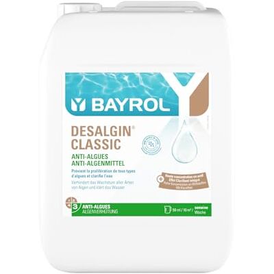Bayrol Desalgin Classic 10 L Algizid Pool Algenvernichter Klareffekt Mit Klareffekt, ohne Kupfersulfat, pH-neutral, 50 ml / 10 m³ wöchentlich, bei Algenbefall 250 ml / 10 m³ Bayrol Desalgin Classic 10 L Algizid Pool Algenvernichter Klareffekt Mit Klareffekt, ohne Kupfersulfat, pH-neutral, 50 ml / 10 m³ wöchentlich, bei Algenbefall 250 ml / 10 m³