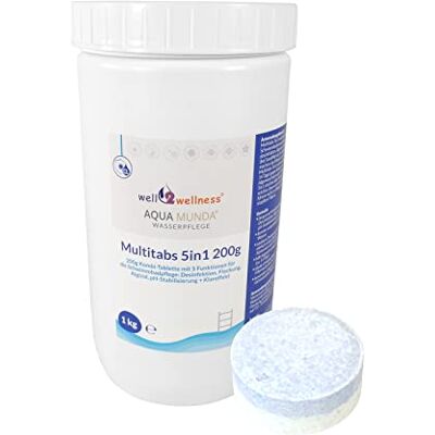 well2wellness Aqua Munda Wasserpflege Premium Pool Multitabs 5in1 200g 1kg Wasserpflege well2wellness Aqua Munda Wasserpflege Premium Pool Multitabs 5in1 200g 1kg Wasserpflege