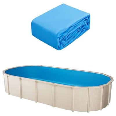 VEVOR Ovale Poolfolie, 730x375x147 cm, Innenfolie, Ersatzfolie, Innenhülle, Schwimmbadfolie Folie aus Vinyl in Standardstärke, verschleißfest, für Aufstellpools mit 132 cm hohen Wänden, einfarbig VEVOR Ovale Poolfolie, 730x375x147 cm, Innenfolie, Ersatzfolie, Innenhülle, Schwimmbadfolie Folie aus Vinyl in Standardstärke, verschleißfest, für Aufstellpools mit 132 cm hohen Wänden, einfarbig