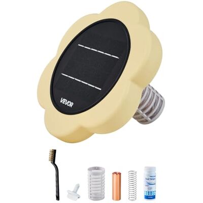 VEVOR Solar-Poolionisator 170343 L, Schwimmender Automatischer Wasserreiniger und -Filter, Chlorfreies Wasser, Poolionisator (Blütenblattdesign) mit Kupferanode & Feder & Bürste & Filter für Spas VEVOR Solar-Poolionisator 170343 L, Schwimmender Automatischer Wasserreiniger und -Filter, Chlorfreies Wasser, Poolionisator (Blütenblattdesign) mit Kupferanode & Feder & Bürste & Filter für Spas