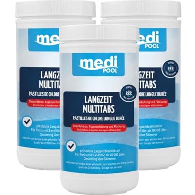 POWERHAUS24 Multi Chlortabletten 5in1 organisch 200g 3KG langsam löslich Aktivchlor Mind. 90% Pflegefibel POWERHAUS24 Multi Chlortabletten 5in1 organisch 200g 3KG langsam löslich Aktivchlor Mind. 90% Pflegefibel