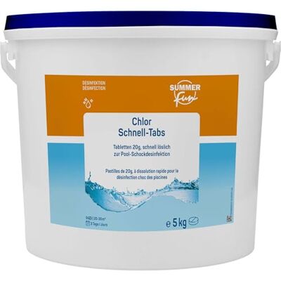 SUMMER FUN - Chlor-Mini-Tabletten - Weiß - 5 kg SUMMER FUN - Chlor-Mini-Tabletten - Weiß - 5 kg