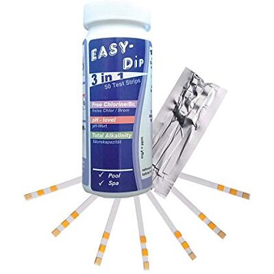 well2wellness Water-I.D. 50 Pool Teststreifen 3 in 1 für Chlor, pH + Alkalinität well2wellness Water-I.D. 50 Pool Teststreifen 3 in 1 für Chlor, pH + Alkalinität