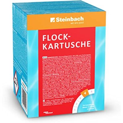 STEINBACH Poolpflege Flockkartusche 0754001TD00-8 x 125 g Bindet Trübstoffe & Schwebepartikel Für kristallklares Wasser Verbessert die Filterleistung Nur für Sandfilter geeignet STEINBACH Poolpflege Flockkartusche 0754001TD00-8 x 125 g Bindet Trübstoffe & Schwebepartikel Für kristallklares Wasser Verbessert die Filterleistung Nur für Sandfilter geeignet