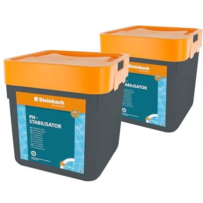 STEINBACH Poolpflege pH-Stabilisator 0753405TV02-2X 5 kg Erhöht die Alkalinität (TA) Stabilisiert den pH-Wert Gut löslich Ideal für Whirlpools & weiches Wasser STEINBACH Poolpflege pH-Stabilisator 0753405TV02-2X 5 kg Erhöht die Alkalinität (TA) Stabilisiert den pH-Wert Gut löslich Ideal für Whirlpools & weiches Wasser