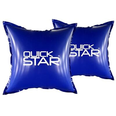 QUICK STAR 2 Stück Poolkissen Eckig 120x120 cm Blau 4 Seile & Sicherheitsventil 2X Reparaturset PVC 0,44mm Winter Pool Kissen mit Doppelnaht Luftkissen Chlor- und UV-Beständig QUICK STAR 2 Stück Poolkissen Eckig 120x120 cm Blau 4 Seile & Sicherheitsventil 2X Reparaturset PVC 0,44mm Winter Pool Kissen mit Doppelnaht Luftkissen Chlor- und UV-Beständig