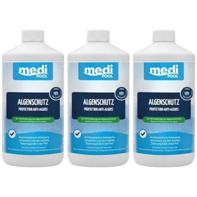 POWERHAUS24 mediPOOL Algenschutz 3X 1 L POWERHAUS24 mediPOOL Algenschutz 3X 1 L